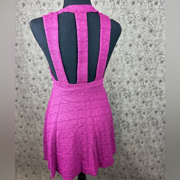 Free People Textured Cage Back Fit and Flare Dress. Size XS - Picture 2 of 5